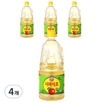 오뚜기 사과식초, 1.5L, 4병