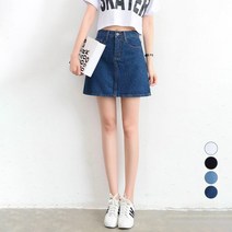 공블리 데일리 A라인 데님 미니스커트 CSK1083