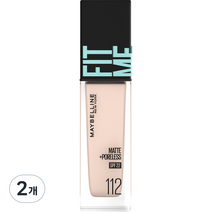 메이블린 핏미 파운데이션 레노 30ml, 112호 내츄럴 아이보리, 2개