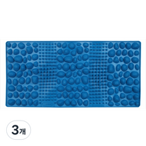 발바닥 칸토스 지압매트 CT-720L, 3개, 블루