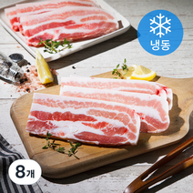 6다이닝 수입산 삼겹살 구이용 (냉동), 300g, 8개
