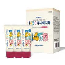 닥터제니 1450 고불소 주니어치약 사과자두향, 3개, 60g