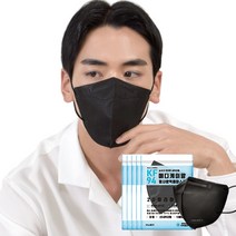 메디케이알 새부리형 황사방역마스크 KF94 대형 검은색, 10개입, 5개, 검정색