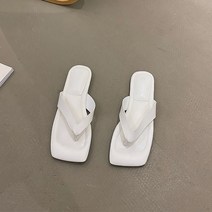 여성용 케리카 스퀘어 말랑 쪼리 슬리퍼