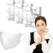 아이바나리 에어 황사방역용 마스크 M KF94, 10개입, 3개, Clean White