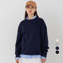 Elle Paris 루즈핏 특양면 데일리 맨투맨
