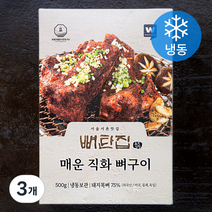외갓집 뼈탄집 매운 직화 뼈구이 (냉동), 3개, 500g