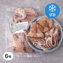 파지 손질 오징어 (냉동), 1kg, 6팩