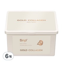 SNP 골드 콜라겐 데일리 뽑아쓰는 마스크팩 350g, 30개입, 6개