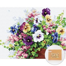 아트조이 DIY 명화그리기 가로형 50 x 40cm, 꽃의 미소