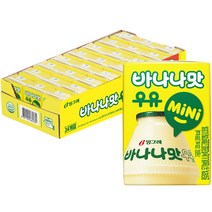 [어린이음료수] 빙그레 바나나맛우유 mini 120ml, 바나나맛, 24개
