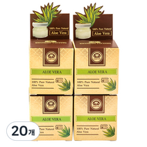 카오코 100% PURE 알로에베라 수딩젤 원액, 25ml, 20개