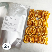 니칩내칩 건조과일 반절컷 오렌지칩 100p, 120g, 2개