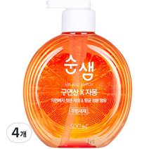 순샘 구연산 자몽 주방세제, 500ml, 4개