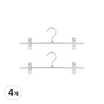 마와 논슬립 치마 바지 걸이 클립형 K30D, 화이트, 4개