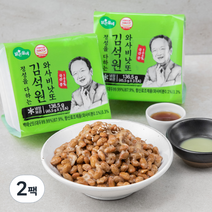 맑은물에 김석원 와사비 낫또, 273g, 2팩