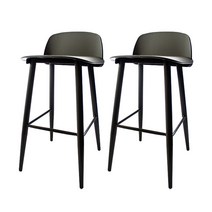 영가구 너드 홈바의자 70cm 2p, 블랙