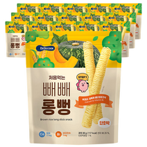 베베쿡 처음먹는 빼빼롱뻥, 단호박, 30g, 2개