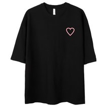 벤힛 A HEART 오버핏 반팔티셔츠