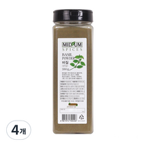 향신료 바질 가루 분말, 280g, 4개