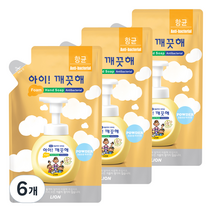 아이깨끗해 순 핸드워시 파우더향, 6개, 200ml