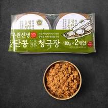 김구원선생 전통식품 인증 장단콩으로 만든 전통청국장, 180g, 2개