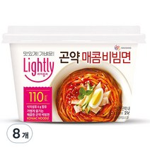 대상 라이틀리 곤약 매콤 비빔면 216.5g, 8개