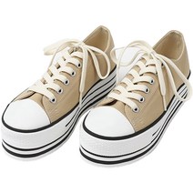 유컬리 코보 통굽 캔버스화