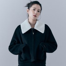 로엠 여성용 덤블 집업 숏 코트