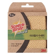 스카치브라이트 내츄럴 아크릴사 수세미, 1개입, 1개