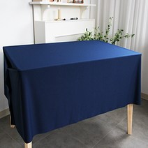 행사용 생활방수 패브릭 테이블보, 네이비, 360 x 155cm