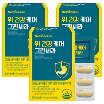 뉴트리원 위 건강 케어 그린세라 15g, 30정, 3개