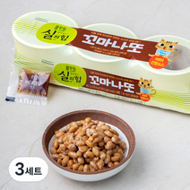 풀무원 살아있는 실의힘 꼬마나또 버터 간장소스 3개입, 89.7g, 3세트