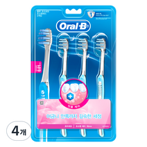 오랄비 벨벳 잇몸케어 칫솔, 3개입, 4개