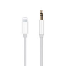 아랑 애플 8핀 3.5mm AUX 케이블, 화이트