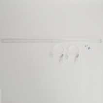 천정벽겸용 레일걸이 세트 0.5m, 투명, 1세트