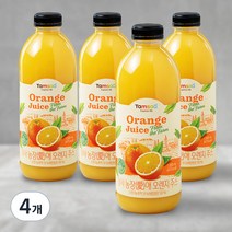 탐사 농장(愛)애 오렌지 주스, 1000ml, 4개