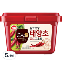 해표 순창궁 태양초 골드 고추장, 500g, 5개