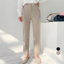 에이와비 여성용 마이크로 일자 슬랙스