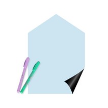 루미레브 붙이는유아 자석 칠판 유리용 + 아모스 파스넷 색연필 2p, 칠판(앨리스블루), 색연필(랜덤발송)