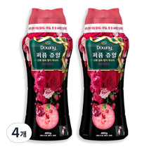 다우니 퍼퓸 쥬얼 루비 피오니 향기지속제, 480g, 4개