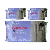 라이프 도 플러스 크린쿠루 전자레인지 냉장고 크리너, 100개입