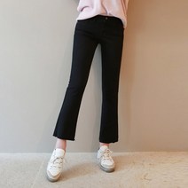오키진 키큰녀 스트레칭 세미 부츠컷 팬츠