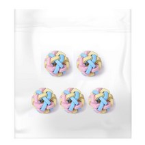 딩동펫 반려동물 파스텔 방울공 장난감 소형, 혼합색상, 5개