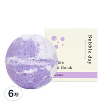 버블데이 배쓰밤 거품입욕제 라벤더향, 100g, 6개