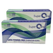 슈퍼케어 라텍스장갑 L, 100개입, 2개