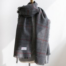 디클라라 프랑코하운드 체크 롱머플러