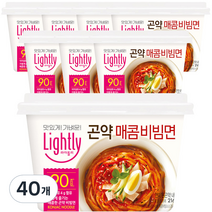 라이틀리 곤약 매콤 비빔면 216.5g, 40개