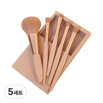 디에스 휴대용 멀티 브러쉬 5종 세트, 베이지, 5세트