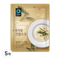 청정원 우리쌀 크림수프, 60g, 5개